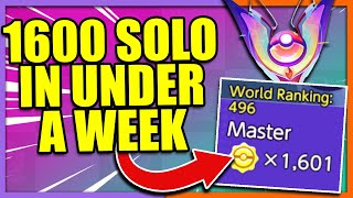How I reached Master 1600 and Top 500 in under a Week!! Best SoloQ Tips | Pokemon Unite