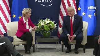 President Trump Participates in a Bilateral Meeting with the President of the European Commission