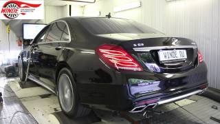 Mercedes S 63 AMG - ЗАМЕР МОЩНОСТИ чип-тюнинг от WINDE.RU видео Чип тюнинг Mercedes