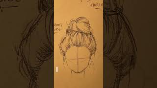messy bun FRONT,SIDE & BACK TUTORIAL✍️ #shorts