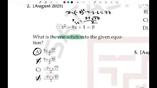 16-dars. Quadratics. (SAT August 2026)