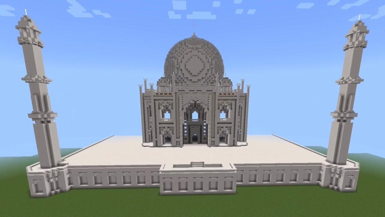 I made Taj Mahal in Minecraft #minecraft #minecraftbuilds #minecraftpe ...