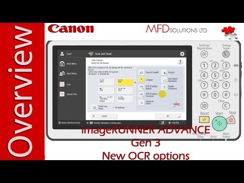 PDF OCR Prioritize Precision Canon imageRUNNER Advance - MFD Solutions