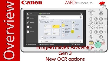 PDF OCR Prioritize Precision Canon imageRUNNER Advance - MFD Solutions