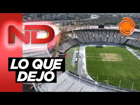 Así quedó el césped del Kempes después del show de La Renga