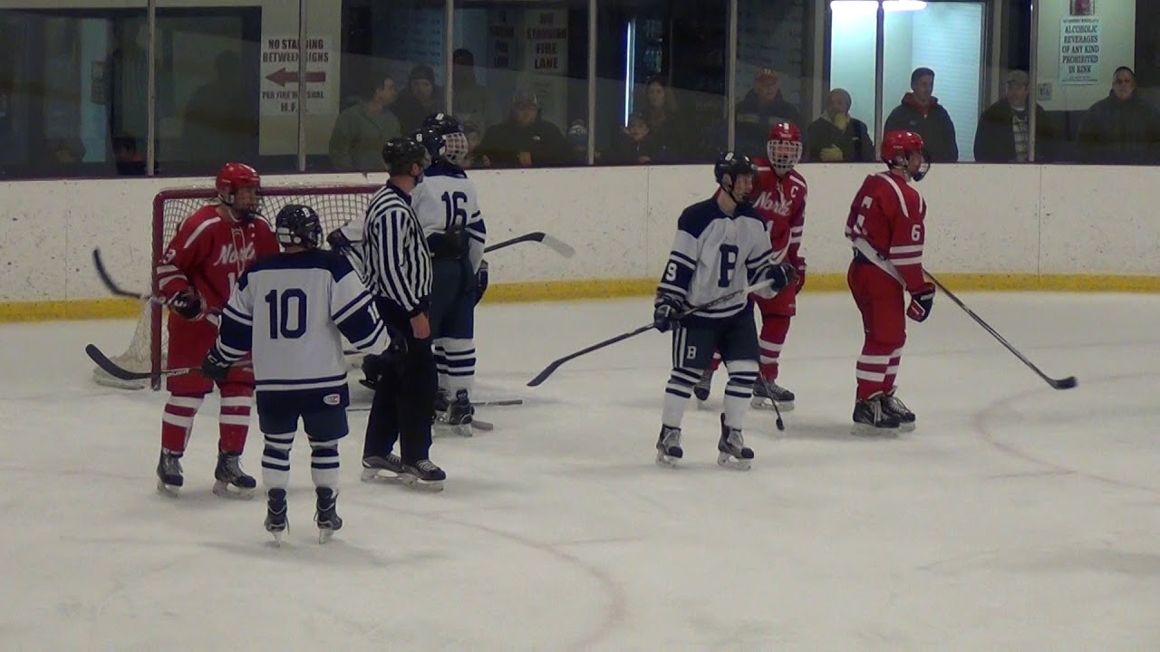 NAHS Varsity Hockey vs Burrillville 12 30 17 YouTube