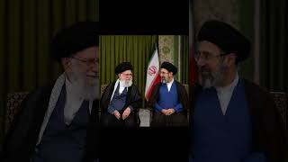 Aqa khamenei and aqa mojtaba khamenei together 🤩🥹🌹🇮🇷 # #labbaik ya khamenei 🖤✋🏻🏴
