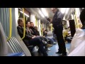 Drunken jerk argues with light rail ticketman