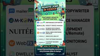 Remote Jobs in Kenya including Remote Tech Jobs and Remote Jobs from Home (Remote Work)