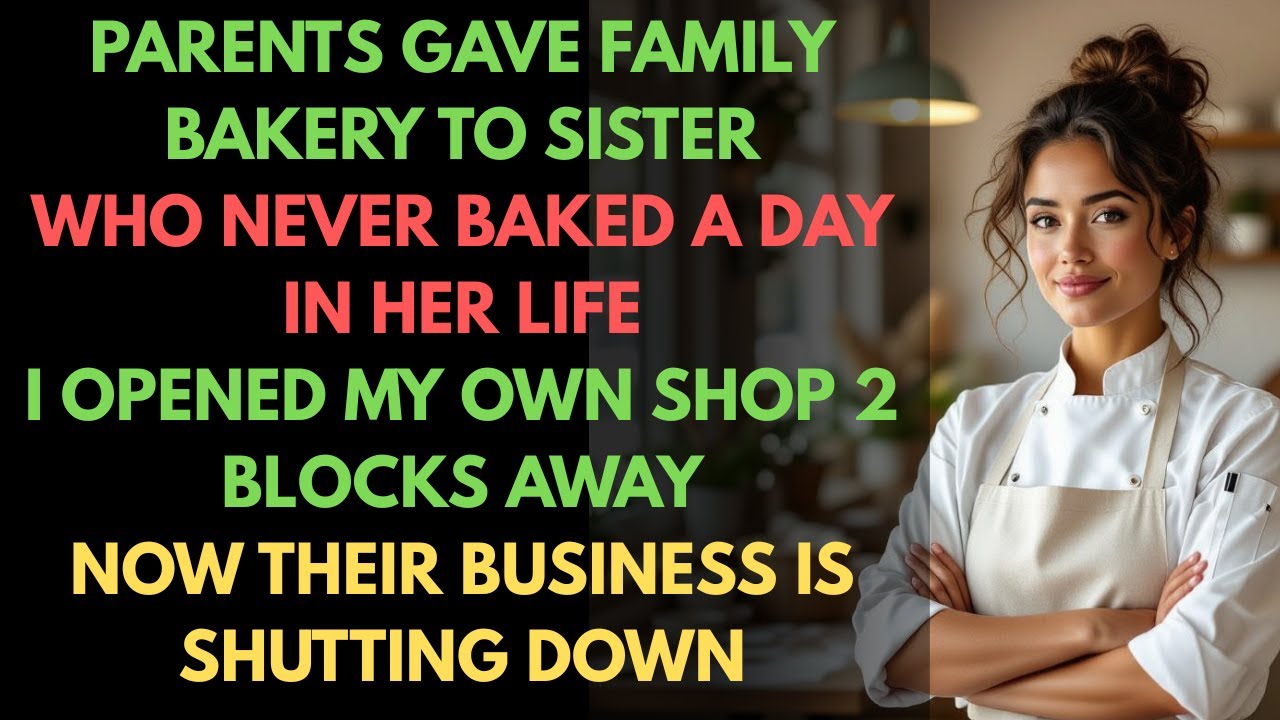 💼 Parents Gave Our Bakery to My MBA Sister Instead of Me—I Opened Next Door and Watched Them Fail