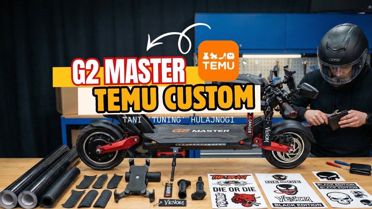 G2 Master TEMU CUSTOM – Tani tuning hulajnogi! Co kupiłem? 