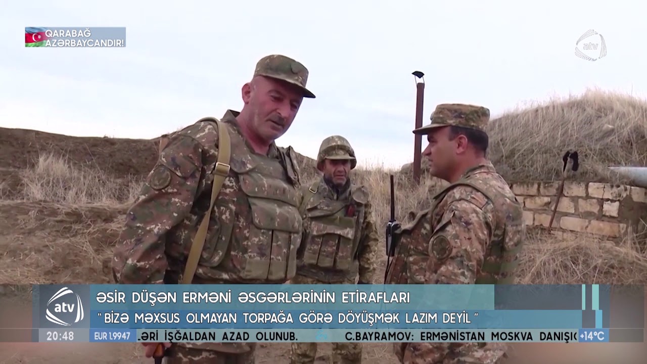 Əsir düşən erməni əsgərlərinin etirafları (23.10.2020)
