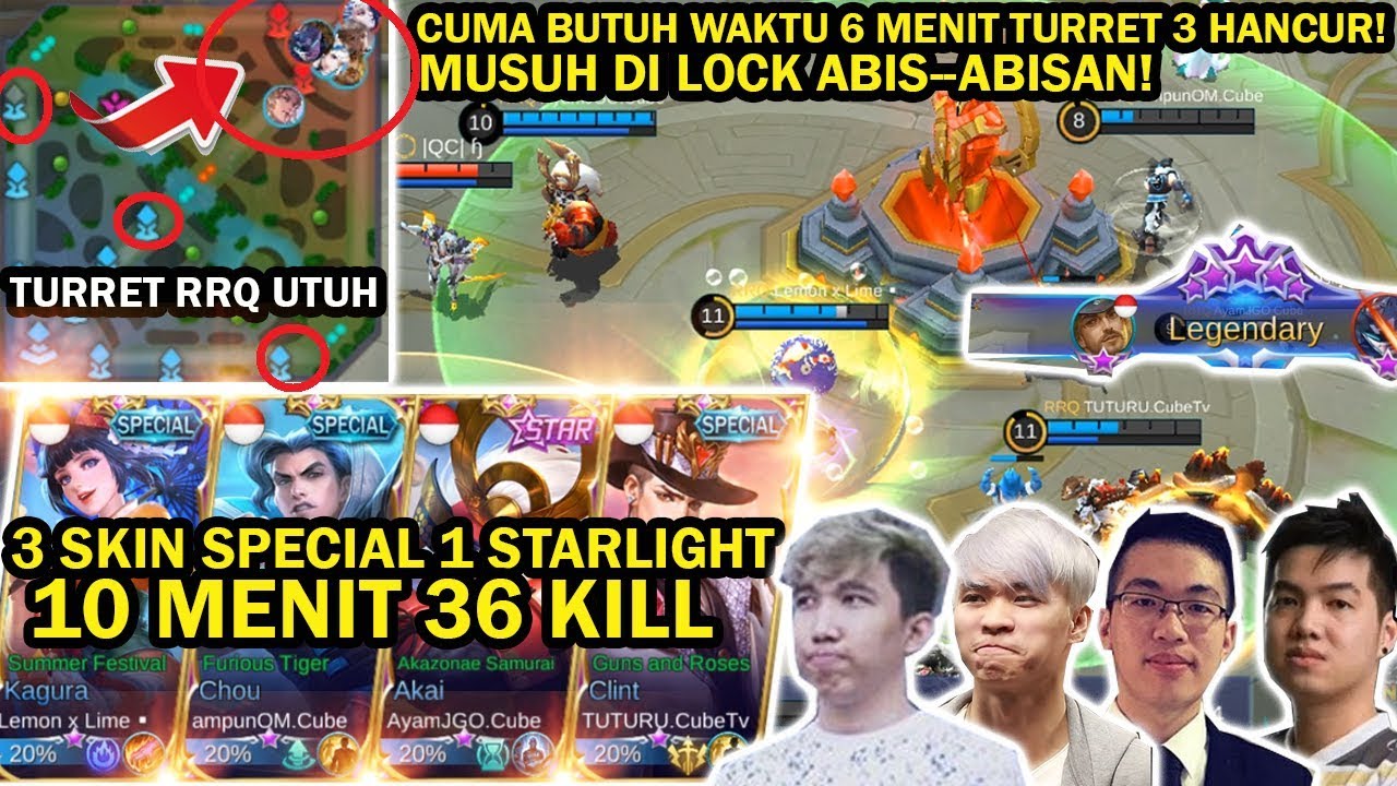 PESTA KILL! MATCH TERGOKIL RRQ 10 MENIT 36 KILL! KAGURA LEMON MENGAMUK,CLINT TUTURU LEGENDARY