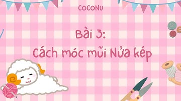 #3 Học móc len cơ bản cho người mới bắt đầu - Bài 3: Cách móc mũi Nửa kép