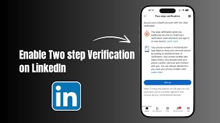 How to Enable Two Step Verification on LinkedIn?
