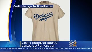 Jackie Robinson Rookie Jersey Up For Auction