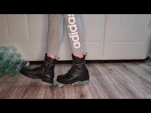 Crush plastic bootles recycling with my black Panama Jack Frisia boots #SOFIAARMAZZI