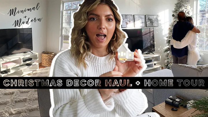 HUGE CHRISTMAS DECOR HAUL + HOME TOUR | CRATE & BA...