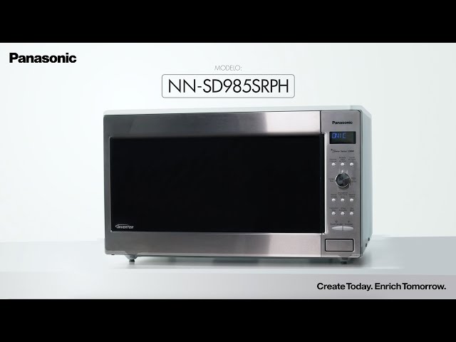 HORNO MICROONDAS INVERTER 2.2 SILVER DISEÑO DE ACERO INOX MARCA PANASONIC  Panasonic NN//SD985SRPH