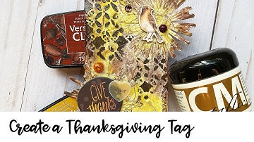 Learn How to Create a Thanksgiving Craft with VersaFine Clair Ink Blending