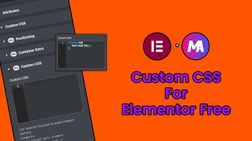 How to use Custom CSS with Elementor Free Version | Elementor Page Builder 2022