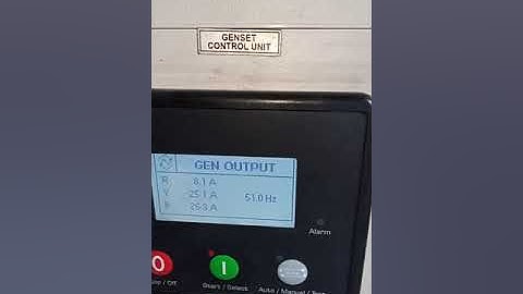 Kirloskar 63 KVA DG run after hunting problem solve