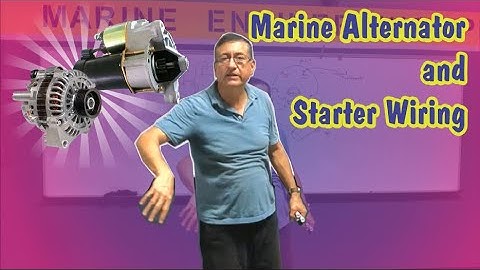 Marine Alternator and Starter Wiring