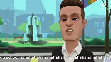 Plotagon - The Hunk skips school and gets grounded!