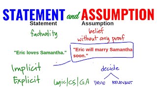 Statement and Assumption Tips and Tricks | Part 1