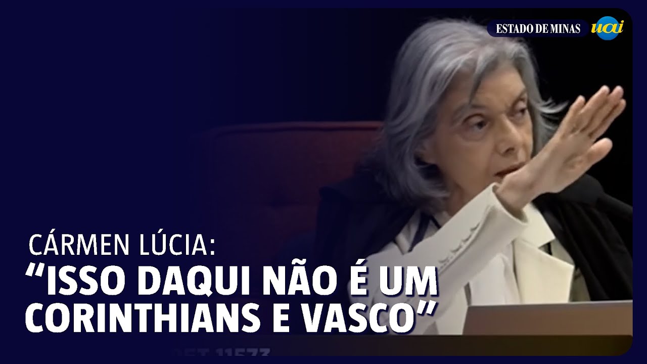 Derrota do Vasco para o Corinthians vira assunto em sessão do STF com Cármen Lúcia