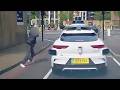 Bizarre moment man attacks Waymo car 'with rock' on London road | SWNS