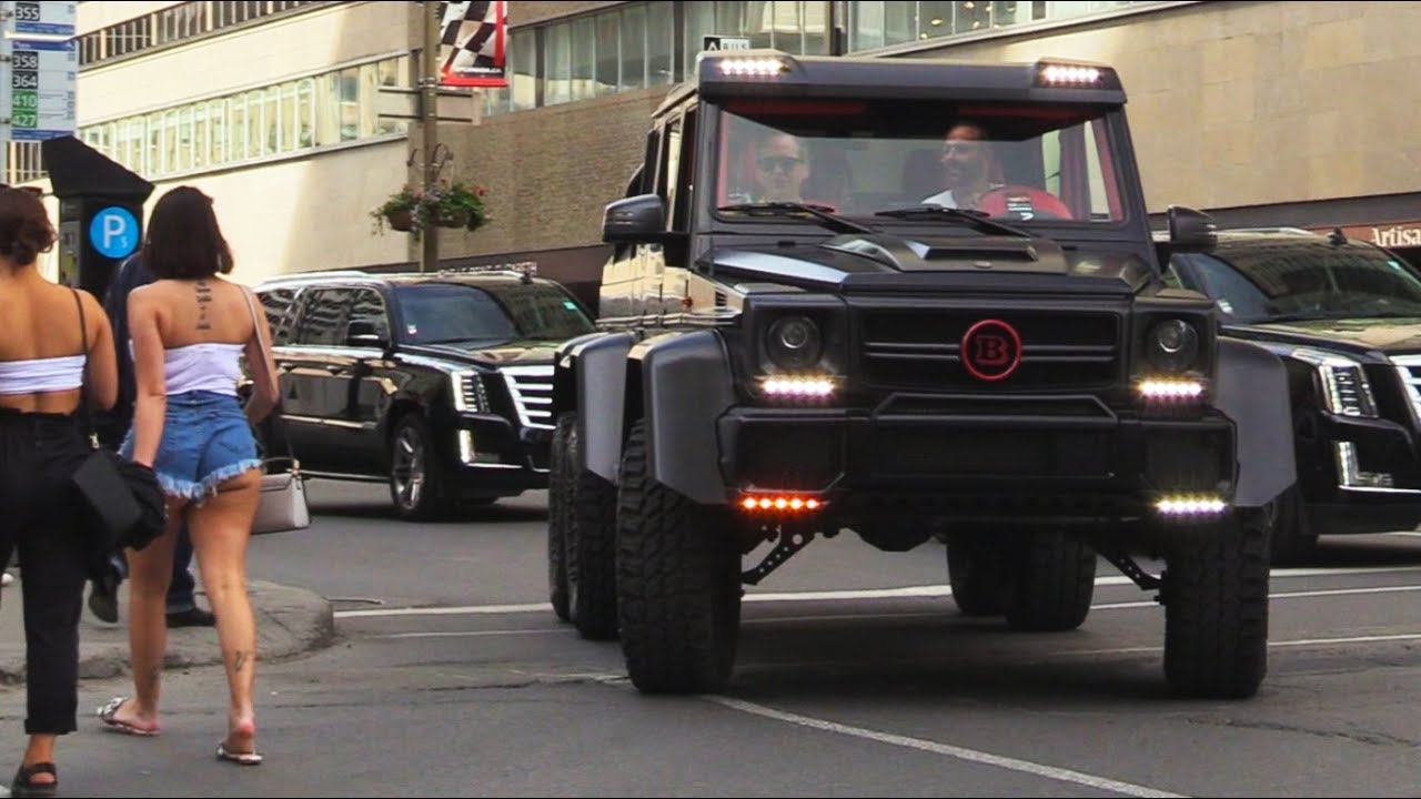 G63 Brabus 6x6 AMG 700 Spotted in Downtown Montreal
