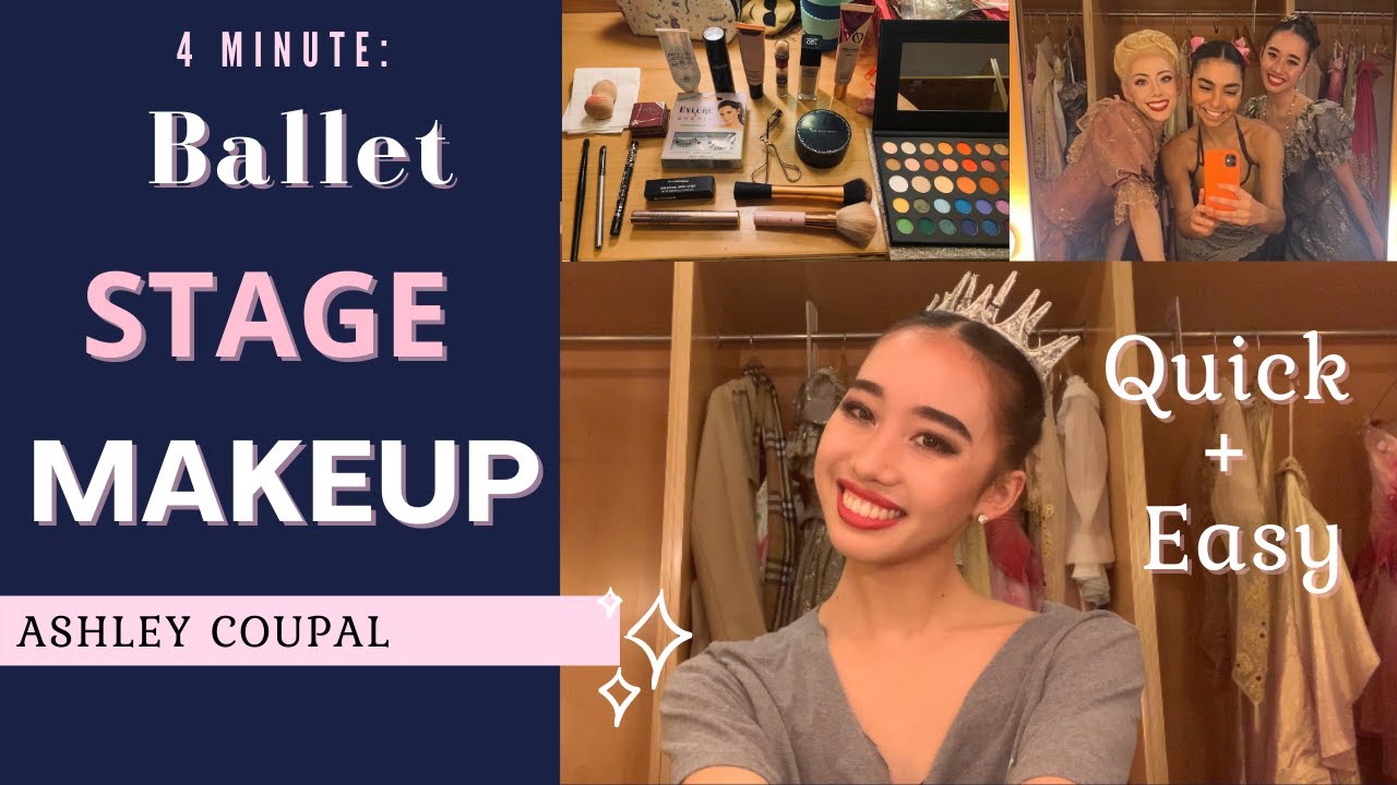 4 MINUTE QUICK + EASY BALLET STAGE MAKEUP | Tutu Tips By Ashley Coupal