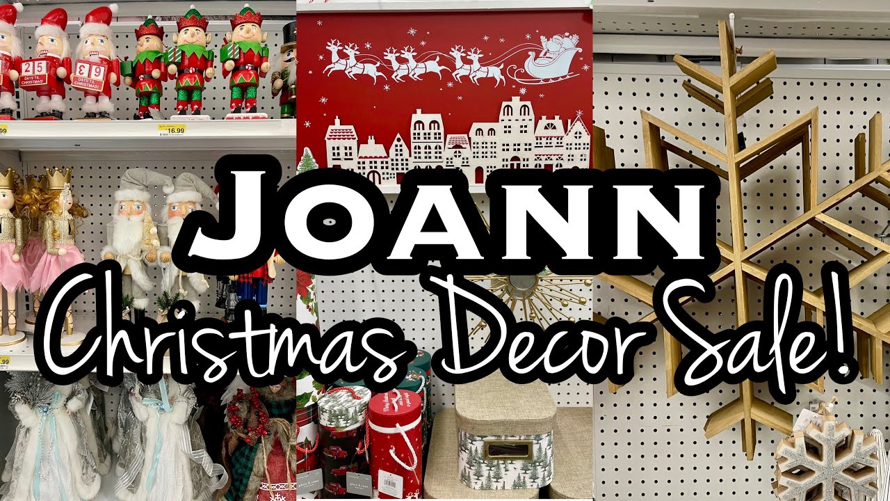 JOANN FABRICS CHRISTMAS DECOR CLEARANCE SHOP WITH ME 2021 