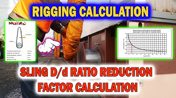 Sling D/d Ratio Calcution Sling Efficiency Reduction Calculation #lifting #rigging #crane