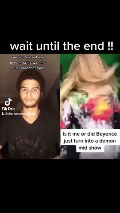 Beyonce's demon face on stage!!