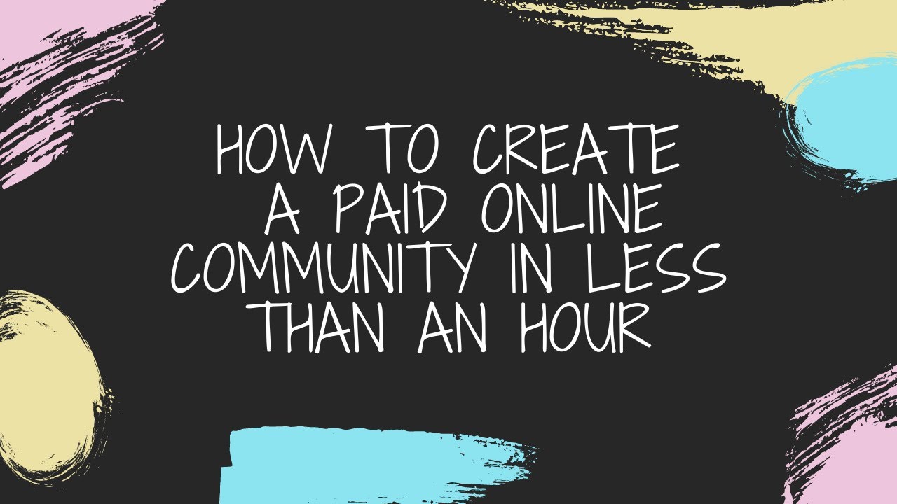 How to create a paid online community in less than an hour! YouTube