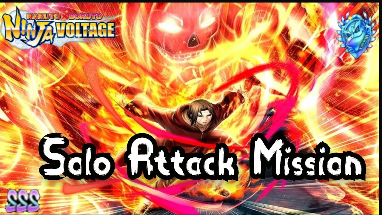 Edo Itachi 7 Star Solo Attack Mission Gameplay | Naruto x Boruto Ninja Voltage|