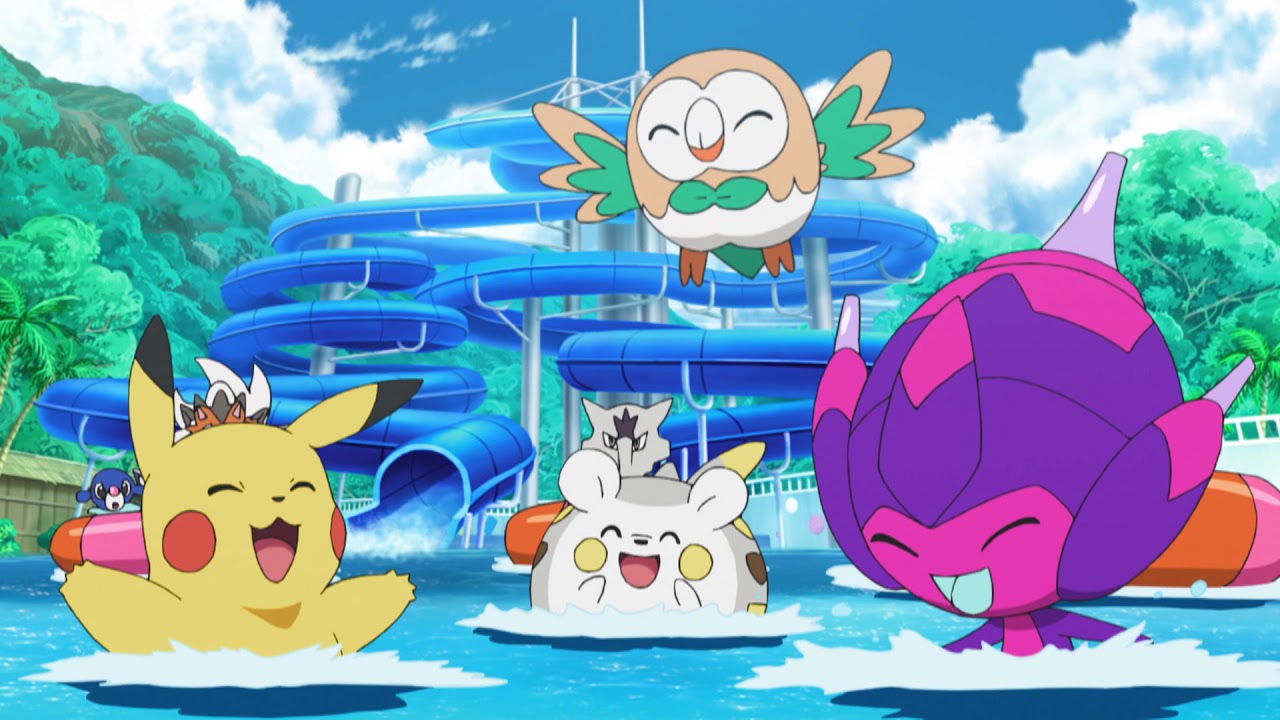 as Lusamine has booked them a day at the Pokémon Paradise Resort—and the ha...