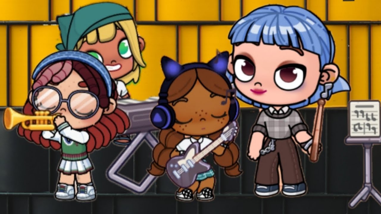 Anna fait de la musique aujourd'hui à l'école