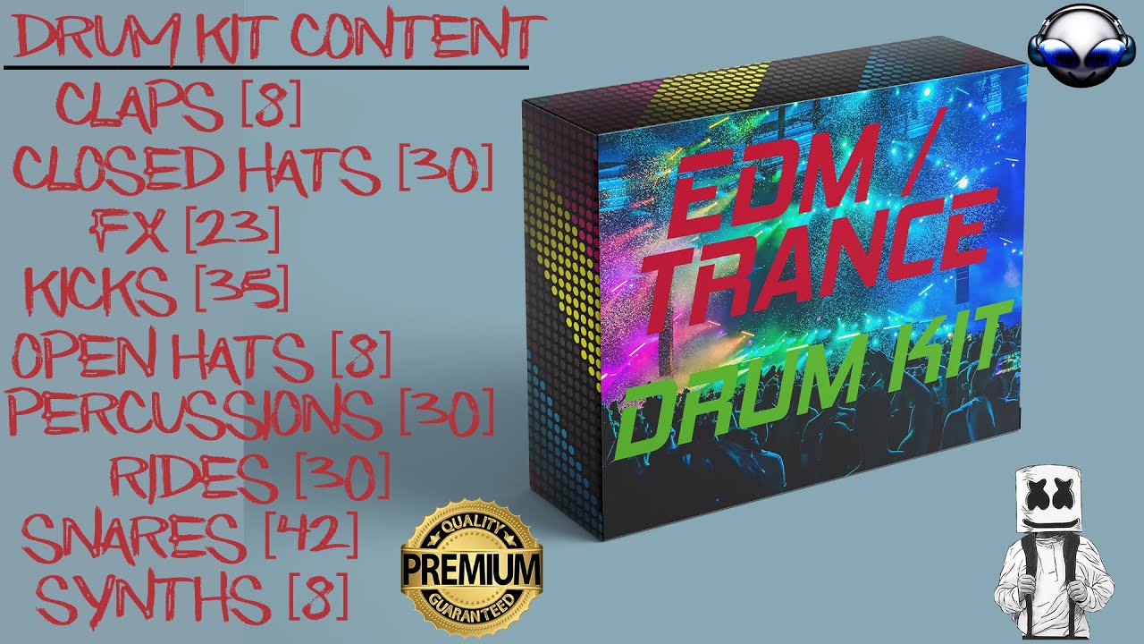 EDM / TRANCE / HOUSE High Quality Drum Kit Download 2020