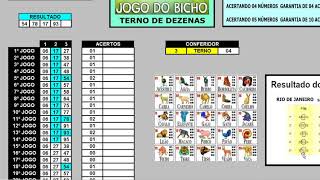 PLANILHA TERNO DE DEZENAS   16 DEZENAS - 560 JOGOS ( JOGO DO BICHO )