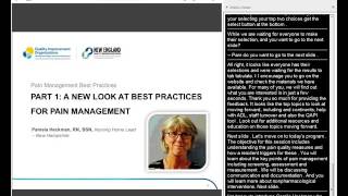 Pain Management Best Practices: Part I