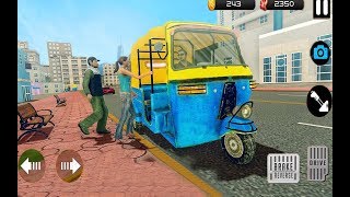 Auto Rickshaw New Indian City Driving Game - Tuk Tuk Auto Rickshaw - Rickshaw Taxi Gameplay screenshot 3