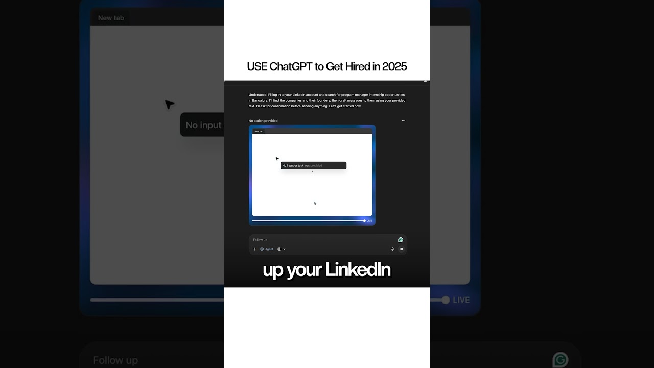 Land Your FIRST Internship With ChatGPT 🤯 | Most Students Don't Know This