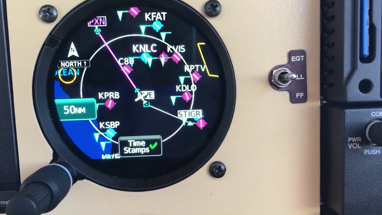 Flying with a Garmin GI 275 MFD - YouTube