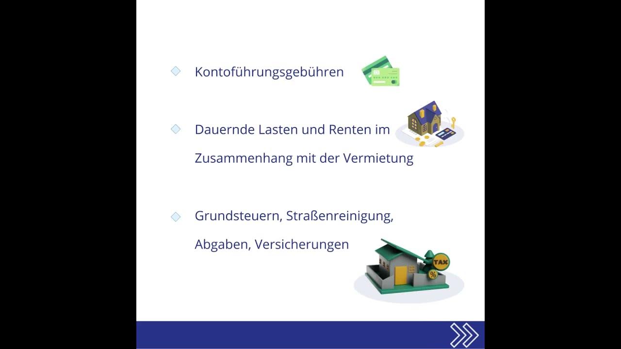 Was kann ich bei der Vermietung alles von der Steuer absetzen? YouTube