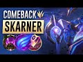 COMEBACK From Early Deficits & CARRY With Skarner! | Season 11 Jungle Gameplay Sting Guide & Build