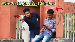 Water Gun Spray Prank on Public (Part 1) | New Prank Video | 4 Minute Fun