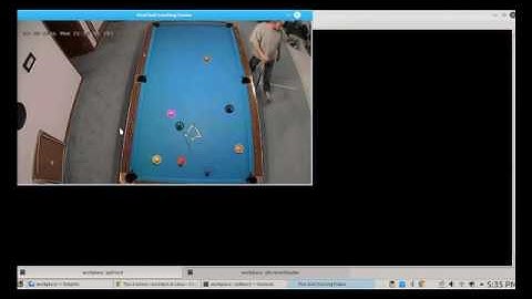 a pool ball game tracking programme demo